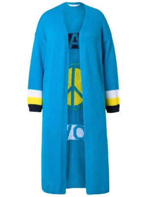 Foto van product Angel of Style Gebreid vest turquoise / geel / zwart / wit