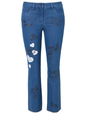 Foto van product Angel of Style Jeans blauw denim / zwart / wit