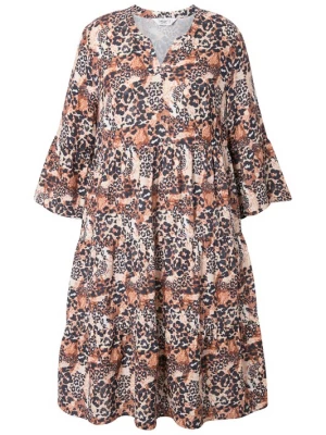 Foto van product Angel of Style Jurk beige / bruin / zwart / wit