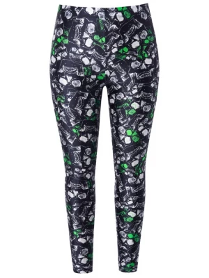 Foto van product Angel of Style Leggings limoen / zwart / wit