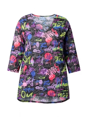 Foto van product Angel of Style Shirt blauw / lila / pink / zwart