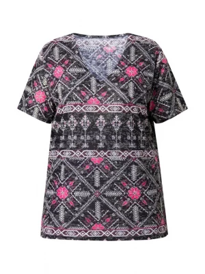 Foto van product Angel of Style Shirt grijs / pink / zwart / wit