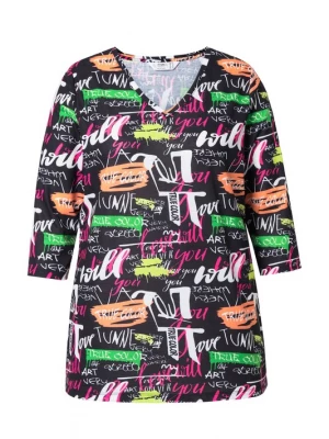 Foto van product Angel of Style Shirt groen / oranje / pink / zwart