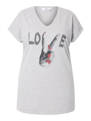 Foto van product Angel of Style Shirt lichtgrijs / grijs gemêleerd / rood