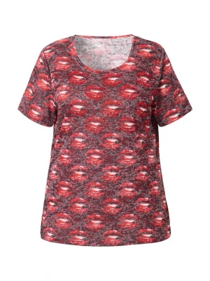 Foto van product Angel of Style Shirt lichtgrijs / rood / wijnrood / wit
