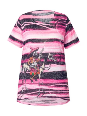 Foto van product Angel of Style Shirt oranje / pink / pastelroze / zwart