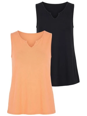 Foto van product Angel of Style Top abrikoos / zwart