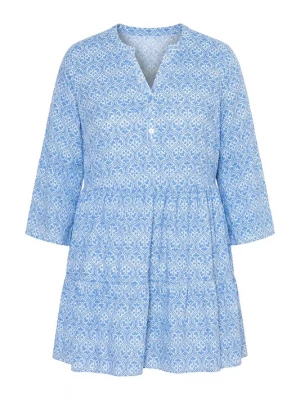 Foto van product Angel of Style Tuniek azuur / wit
