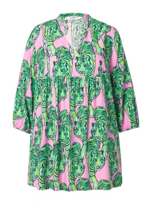 Foto van product Angel of Style Tuniek groen / lichtroze / zwart