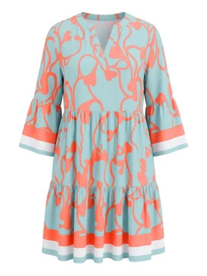 Foto van product Angel of Style Tuniek groen / mintgroen / oranje