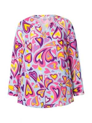 Foto van product Angel of Style Tuniek hemelsblauw / geel / donkerlila / pink / wit