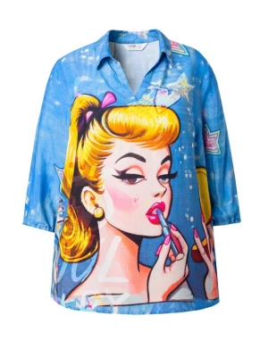 Foto van product Angel of Style Tuniek nude / blauw / geel / pink / wit