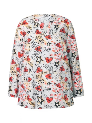 Foto van product Angel of Style Tuniek pasteelgeel / rood / zwart / wit