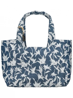 Foto van product ANOKHI Shopper blauw denim / wit