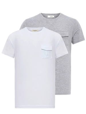 Foto van product Anou Anou Shirt grijs gemêleerd / wit
