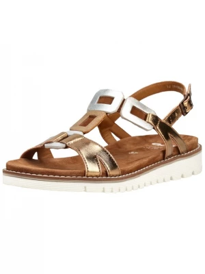 Foto van product ARA Sandalen met riem bruin / goud / zilver