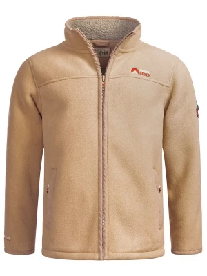 Foto van product Arctic Seven Funktionele fleece-jas 'Zeroo' donkerbeige / rood / zwart