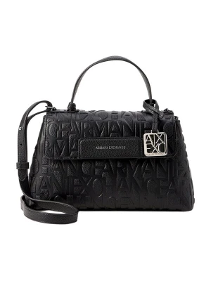 Foto van product ARMANI EXCHANGE Handtas 'LIZ PEBBLE' zwart / zilver