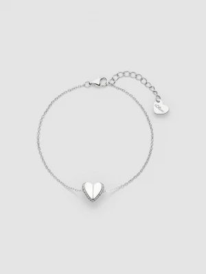 Foto van product Armband in 925 zilver met hart detail s.Oliver