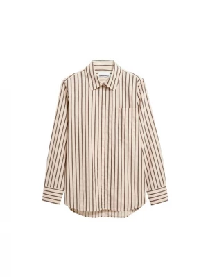 Foto van product ARMEDANGELS Blouse beige / donkerbruin
