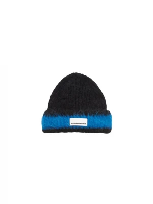 Foto van product ARMEDANGELS Muts 'JUPILAA' cyaan blauw / zwart / wit