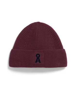 Foto van product ARMEDANGELS Muts 'NILDAAO' lichtgeel / bordeaux