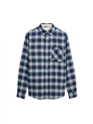 Foto van product ARMEDANGELS Overhemd 'CHECK' lichtblauw / donkerblauw / lichtbruin