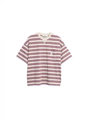Foto van product ARMEDANGELS Shirt 'ICONIC' duifblauw / wijnrood / offwhite