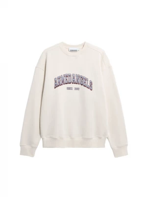 Foto van product ARMEDANGELS Sweatshirt 'Wordmark' beige / lichtblauw / wijnrood