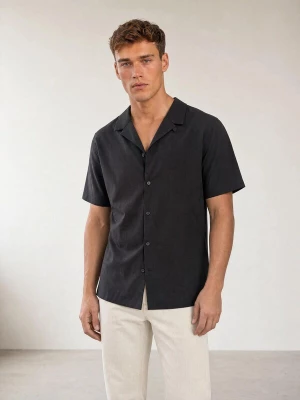 Foto van product ARMIE Overhemd 'The Michael Linen Slim-Fit Shirt' zwart