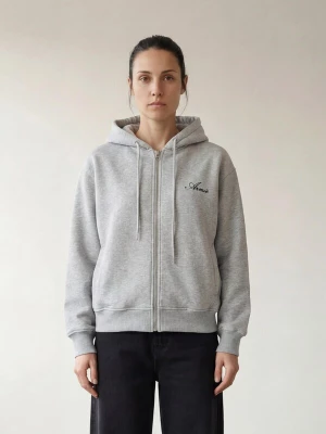 Foto van product ARMIE Sweatvest 'The Kim Zip Hoddie' lichtgrijs