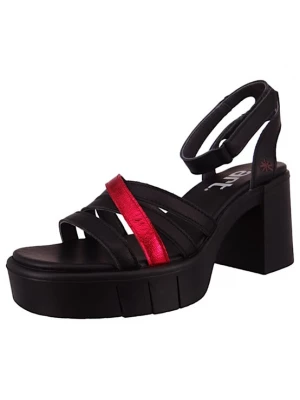 Foto van product ART Sandalen met riem rood / zwart *Art
