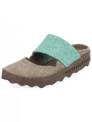 Foto van product Asportuguesas Muiltjes taupe / mintgroen
