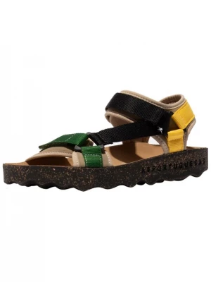 Foto van product Asportuguesas Sandalen met riem beige / geel / grasgroen / zwart