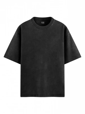 Foto van product ATELIER OF FAITH Shirt 'STONE WASHED BASIC TEE' stone grey