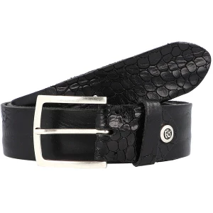 Foto van product B.BELT Riem 'Bela' zwart / zilver