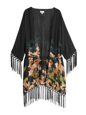 Foto van product B by Ted Baker Badjas kort groen / koraal / zwart