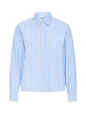 Foto van product b.young Blouse 'BYILAVA' hemelsblauw / antraciet / wit