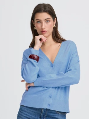 Foto van product b.young Gebreid vest 'BYMmorla' royal blue / koningsblauw