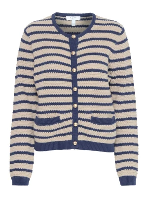 Foto van product b.young Gebreid vest 'Mikala' beige / blauw