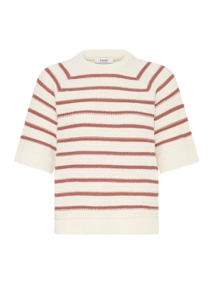 Foto van product b.young Trui 'MIKALA' beige / pastelrood