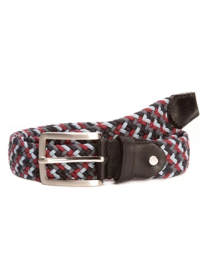Foto van product BA98 Riem 'Cologne' grijs / rood / zwart / wit
