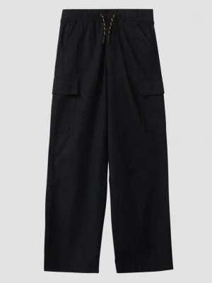 Foto van product Baggy broek met linnen look in een relaxed fit s.Oliver zwart