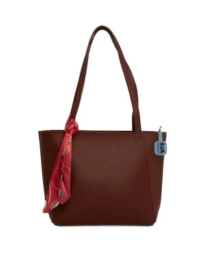 Foto van product Bagmori Shopper azuur / rood / bordeaux / zwart