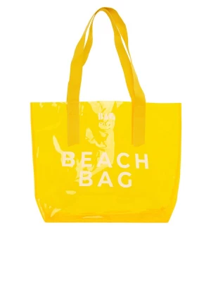 Foto van product Bagmori Strandtas geel / wit