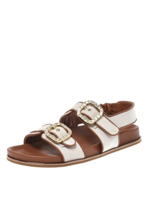 Foto van product BALDININI Sandaal bruin / wit