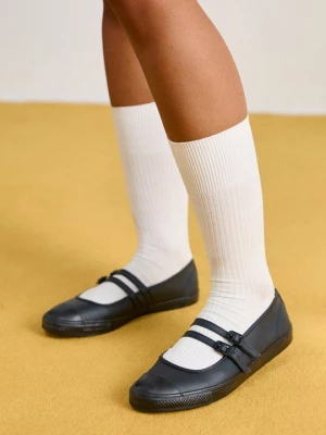 Foto van product Ballerina's met enkelbandjes Converse zwart