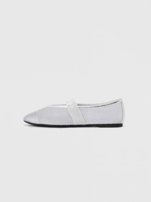 Foto van product Ballerina's met enkelbandjes KARL LAGERFELD zilverkleurig
