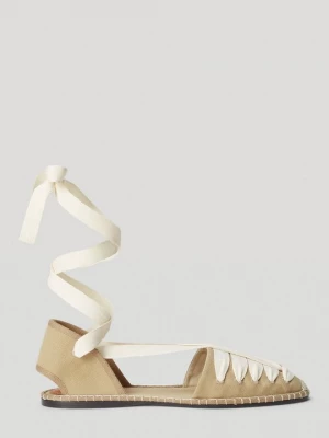 Foto van product Ballerina's met enkelbandjes Polo Ralph Lauren tan
