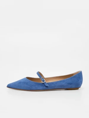 Foto van product Ballerina's met enkelbandjes Stuart Weitzman donkerblauw